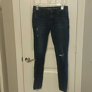 American Eagle Jegging Jeans  (distressed)